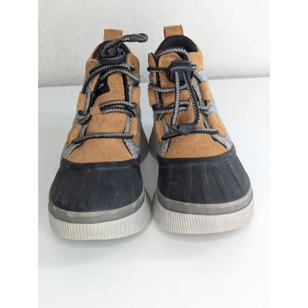 Sorel Out N About IV Classic Youth Waterproof Boot Kid's Size 1 Tan Gray Outdoor